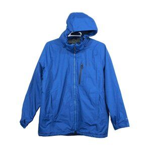 LL Bean Wildcat Waterproof Insulated Jacket Hooded Blue Size XL